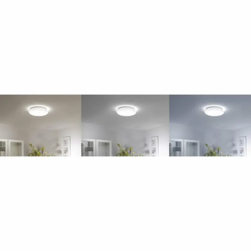 Luminaires Leuchten Direkt Plafonnier Leuchten Direkt Ls-JUPI LED Blanc, 1 lumière, Télécommandes, Changeur de couleurs