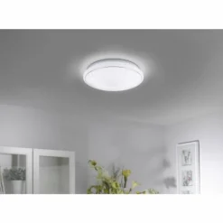 Luminaires Leuchten Direkt Plafonnier Leuchten Direkt Ls-JUPI LED Blanc, 1 lumière, Télécommandes, Changeur de couleurs