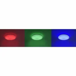 Luminaires Leuchten Direkt Plafonnier Leuchten Direkt Ls-JUPI LED Blanc, 1 lumière, Télécommandes, Changeur de couleurs