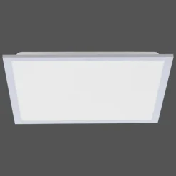 Luminaires Leuchten Direkt Plafonnier Leuchten Direkt FLAT LED Argenté, 1 lumière, Télécommandes* Éclairage Led