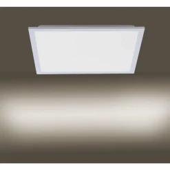 Luminaires Leuchten Direkt Plafonnier Leuchten Direkt FLAT LED Argenté, 1 lumière, Télécommandes* Éclairage Led