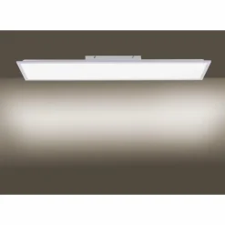 Luminaires Leuchten Direkt Plafonnier Leuchten Direkt FLAT LED Argenté, 1 lumière, Télécommandes* Éclairage Led