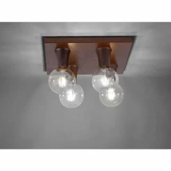 Lampes Industrielles-Luminaires Leuchten Direkt Plafonnier Leuchten Direkt TURN ME Rouille, 4 lumières