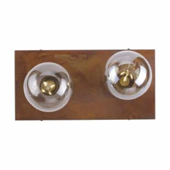 Lampes Industrielles-Luminaires Leuchten Direkt Plafonnier Leuchten Direkt TURN ME Rouille, 2 lumières