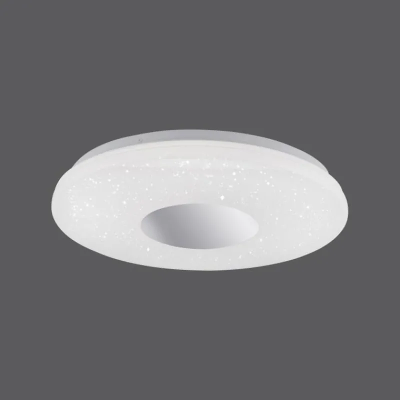 Luminaires Leuchten Direkt Plafonnier Leuchten Direkt LAVINIA LED Chrome, 1 lumière, Détecteur de mouvement
