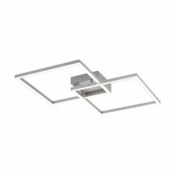 Luminaires Leuchten Direkt Plafonnier Leuchten Direkt Ls-MAXI LED Acier inoxydable, 2 lumières, Télécommandes, Changeur de couleurs