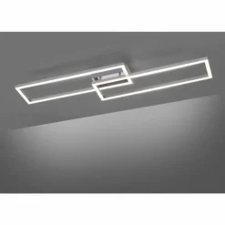 Luminaires Leuchten Direkt Plafonnier Leuchten Direkt Ls-MAXI LED Acier inoxydable, 1 lumière, Télécommandes, Changeur de couleurs