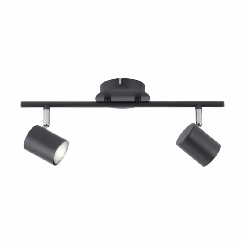 Luminaires Leuchten Direkt Plafonnier Leuchten Direkt TARIK LED Noir, 2 lumières* Éclairage Led