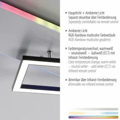 Luminaires Leuchten Direkt Plafonnier Leuchten Direkt RENDA LED Argenté, 2 lumières, Télécommandes, Changeur de couleurs* Éclairage Led