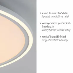 Luminaires Leuchten Direkt Plafonnier Leuchten Direkt BEDGING LED Blanc, 2 lumières* Éclairage Led