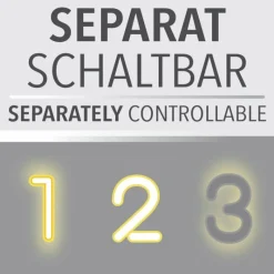 Luminaires Leuchten Direkt Plafonnier Leuchten Direkt BEDGING LED Blanc, 2 lumières* Éclairage Led