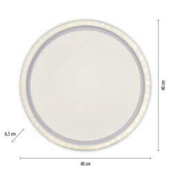 Luminaires Leuchten Direkt Plafonnier Leuchten Direkt BEDGING LED Blanc, 2 lumières* Éclairage Led