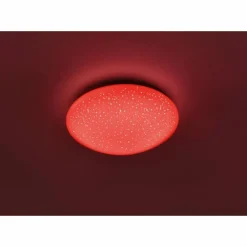 Luminaires Leuchten Direkt Plafonnier Leuchten-Direkt SKYLER LED Acier brossé, Blanc, 1 lumière, Télécommandes, Changeur de couleurs* Éclairage Led