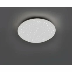 Luminaires Leuchten Direkt Plafonnier Leuchten-Direkt SKYLER LED Acier brossé, Blanc, 1 lumière, Télécommandes, Changeur de couleurs* Éclairage Led