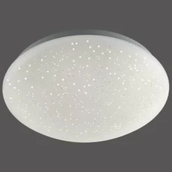 Luminaires Leuchten Direkt Plafonnier Leuchten-Direkt SKYLER LED Acier brossé, Blanc, 1 lumière, Télécommandes, Changeur de couleurs* Éclairage Led