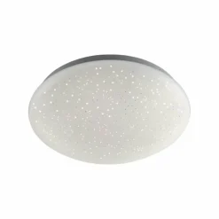 Luminaires Leuchten Direkt Plafonnier Leuchten-Direkt SKYLER LED Acier brossé, Blanc, 1 lumière, Télécommandes, Changeur de couleurs* Éclairage Led