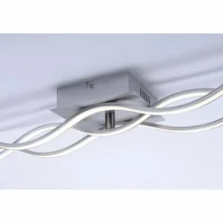 Luminaires Leuchten Direkt Plafonnier Leuchten-Direkt Wave LED Nickel mat, 1 lumière* Éclairage Led