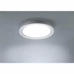 Luminaires Leuchten Direkt Plafonnier Leuchten-Direkt MEDION-LARS LED Chrome, 1 lumière, Changeur de couleurs