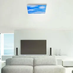 Luminaires Leuchten Direkt Plafonnier Leuchten-Direkt CLOUD LED Blanc, 1 lumière, Télécommandes* Éclairage Led