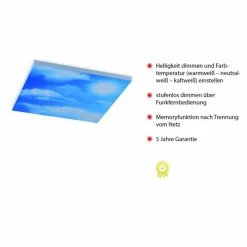 Luminaires Leuchten Direkt Plafonnier Leuchten-Direkt CLOUD LED Blanc, 1 lumière, Télécommandes* Éclairage Led