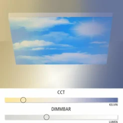 Luminaires Leuchten Direkt Plafonnier Leuchten-Direkt CLOUD LED Blanc, 1 lumière, Télécommandes* Éclairage Led