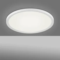 Luminaires Leuchten Direkt Plafonnier Leuchten-Direkt FLAT LED Blanc, 1 lumière, Télécommandes* Éclairage Led