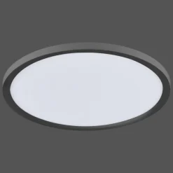 Luminaires Leuchten Direkt Plafonnier Leuchten-Direkt FLAT LED Noir, 1 lumière, Télécommandes* Éclairage Led