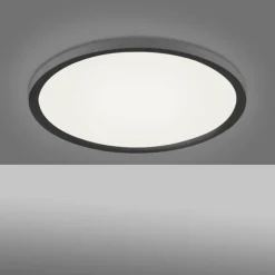 Luminaires Leuchten Direkt Plafonnier Leuchten-Direkt FLAT LED Noir, 1 lumière, Télécommandes* Éclairage Led
