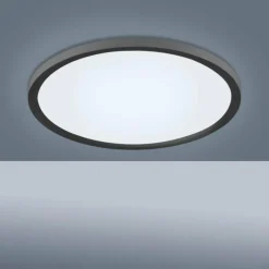 Luminaires Leuchten Direkt Plafonnier Leuchten-Direkt FLAT LED Noir, 1 lumière, Télécommandes* Éclairage Led
