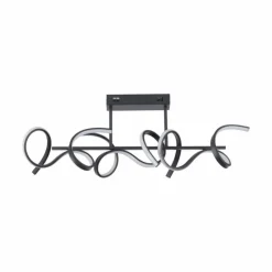 Luminaires Leuchten Direkt Plafonnier Leuchten-Direkt CURLS LED Noir, 3 lumières* Éclairage Led