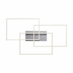 Luminaires Leuchten Direkt Plafonnier Leuchten-Direkt IVEN LED Nickel mat, 3 lumières, Télécommandes* Éclairage Led