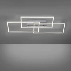 Luminaires Leuchten Direkt Plafonnier Leuchten-Direkt IVEN LED Nickel mat, 3 lumières, Télécommandes* Éclairage Led