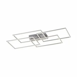 Luminaires Leuchten Direkt Plafonnier Leuchten-Direkt IVEN LED Nickel mat, 4 lumières, Télécommandes* Éclairage Led