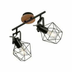 Lampes Industrielles-Luminaires Leuchten Direkt Plafonnier Leuchten-Direkt JARO Bois clair, 2 lumières