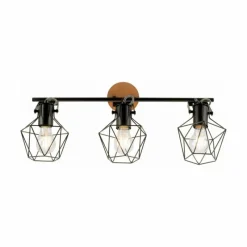 Lampes Industrielles-Luminaires Leuchten Direkt Plafonnier Leuchten-Direkt JARO Bois clair, 3 lumières