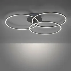 Luminaires Leuchten Direkt Plafonnier Leuchten-Direkt IVANKA LED Noir, 3 lumières* Éclairage Led