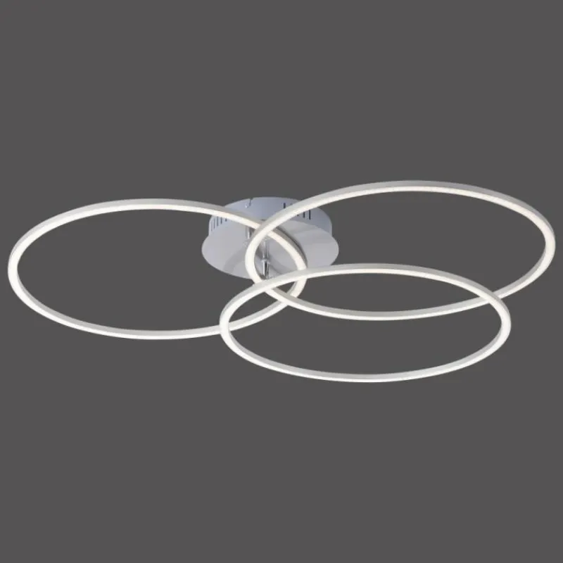 Luminaires Leuchten Direkt Plafonnier Leuchten-Direkt IVANKA LED Nickel mat, 3 lumières* Éclairage Led