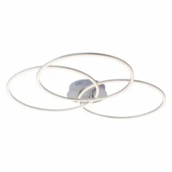 Luminaires Leuchten Direkt Plafonnier Leuchten-Direkt IVANKA LED Nickel mat, 3 lumières* Éclairage Led