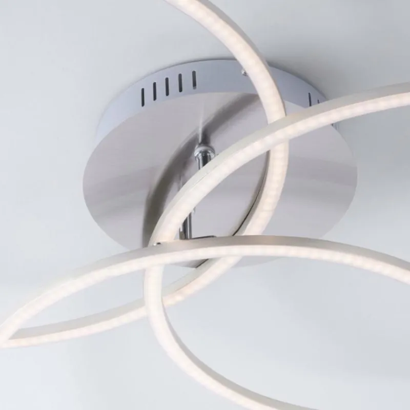 Luminaires Leuchten Direkt Plafonnier Leuchten-Direkt IVANKA LED Nickel mat, 3 lumières* Éclairage Led