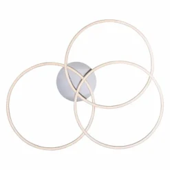 Luminaires Leuchten Direkt Plafonnier Leuchten-Direkt IVANKA LED Nickel mat, 3 lumières* Éclairage Led