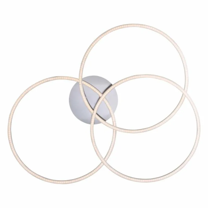 Luminaires Leuchten Direkt Plafonnier Leuchten-Direkt IVANKA LED Nickel mat, 3 lumières* Éclairage Led