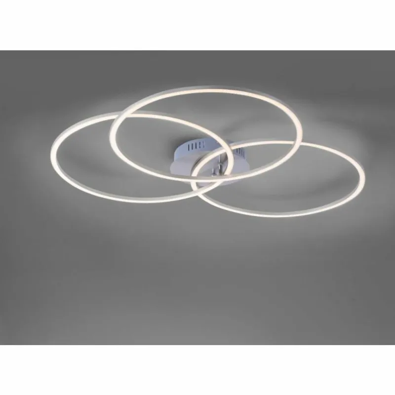 Luminaires Leuchten Direkt Plafonnier Leuchten-Direkt IVANKA LED Nickel mat, 3 lumières* Éclairage Led