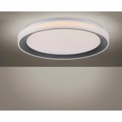 Luminaires Leuchten Direkt Plafonnier Leuchten-Direkt LOLAsmart_DISC LED Noir, 1 lumière, Télécommandes, Changeur de couleurs