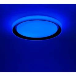 Luminaires Leuchten Direkt Plafonnier Leuchten-Direkt LOLAsmart_DISC LED Noir, 1 lumière, Télécommandes, Changeur de couleurs