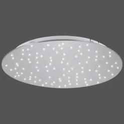 Luminaires Leuchten Direkt Plafonnier Leuchten-Direkt SPARKLE LED Nickel mat, 1 lumière, Télécommandes* Éclairage Led