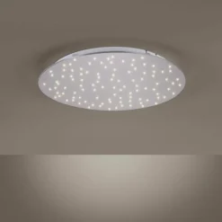 Luminaires Leuchten Direkt Plafonnier Leuchten-Direkt SPARKLE LED Nickel mat, 1 lumière, Télécommandes* Éclairage Led