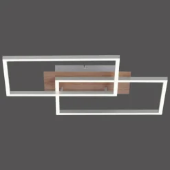 Lampes En Bois-Luminaires Leuchten Direkt Plafonnier Leuchten-Direkt IVEN LED Bois clair, 2 lumières, Télécommandes