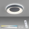 Luminaires Leuchten Direkt Plafonnier Leuchten-Direkt ANIKA LED Anthracite, 1 lumière, Télécommandes* Éclairage Led