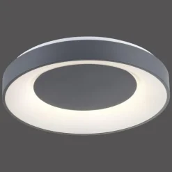 Luminaires Leuchten Direkt Plafonnier Leuchten-Direkt ANIKA LED Anthracite, 1 lumière, Télécommandes* Éclairage Led