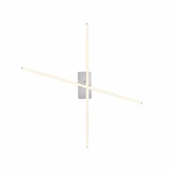 Luminaires Leuchten Direkt Plafonnier Leuchten-Direkt ALINA LED Acier brossé, 2 lumières, Télécommandes, Changeur de couleurs* Éclairage Led